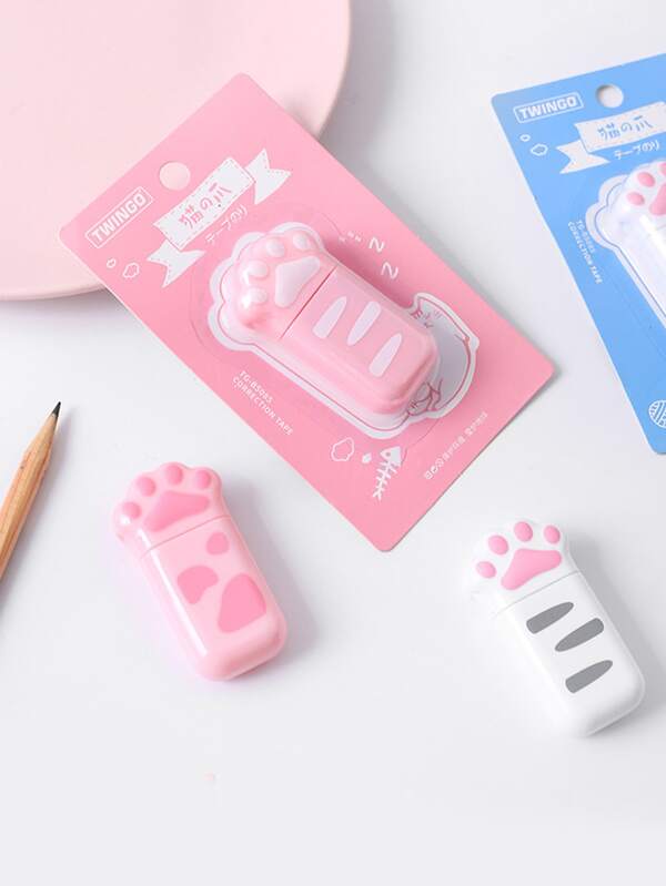 1pc Cat Paw Random Correction Tape