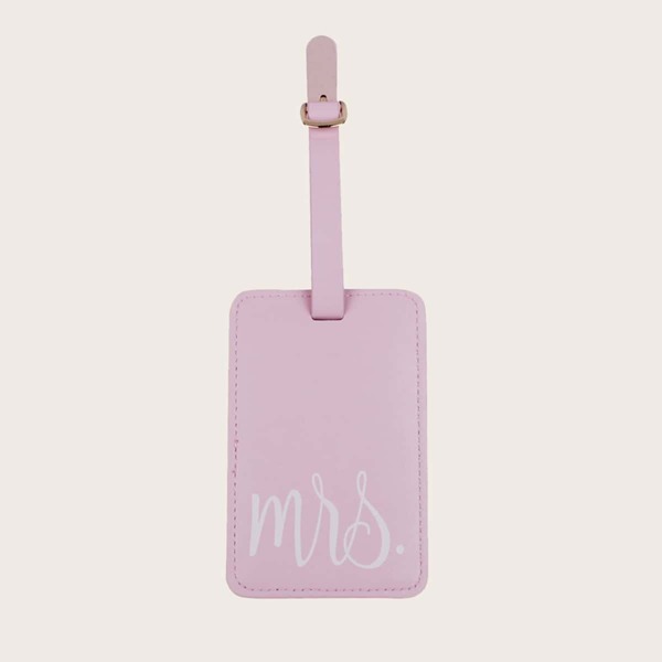 

Letter Graphic Luggage Tags, Pink
