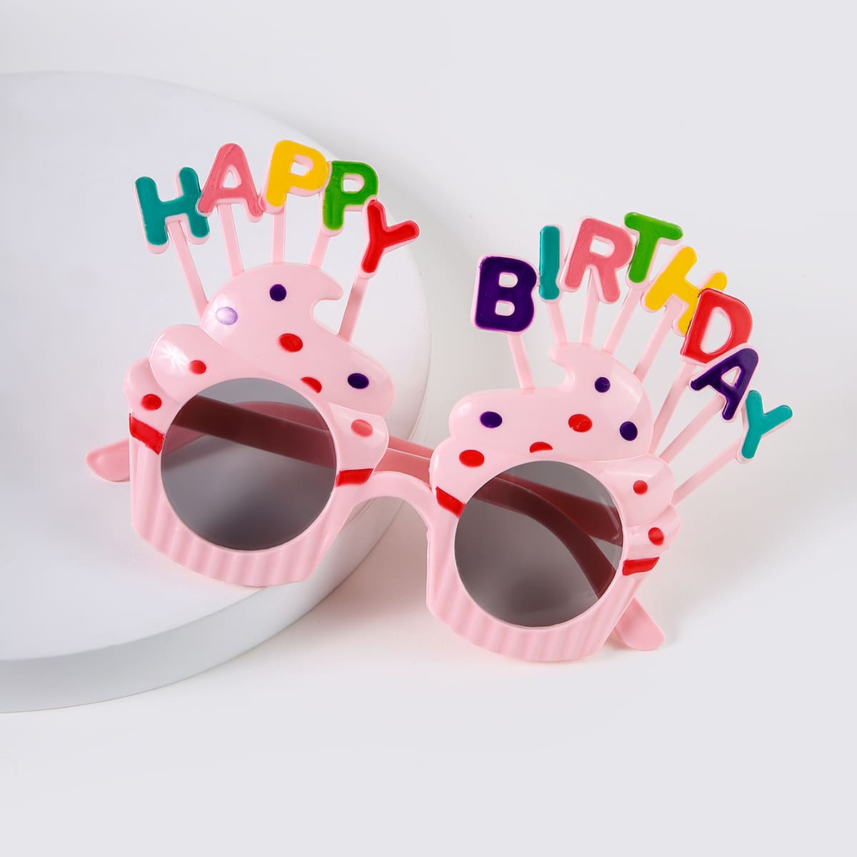 

1pair Birthday Party Glasses, Pink