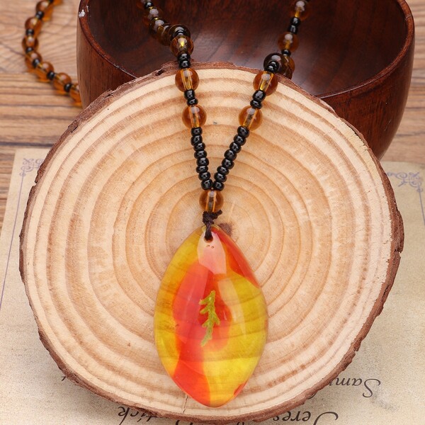 

Geometric Charm Necklace, Multicolor
