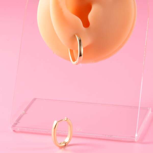 

Minimalist Hoop Earrings, Gold