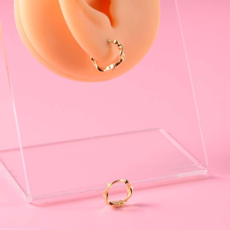 

Minimalist Hoop Earrings, Gold