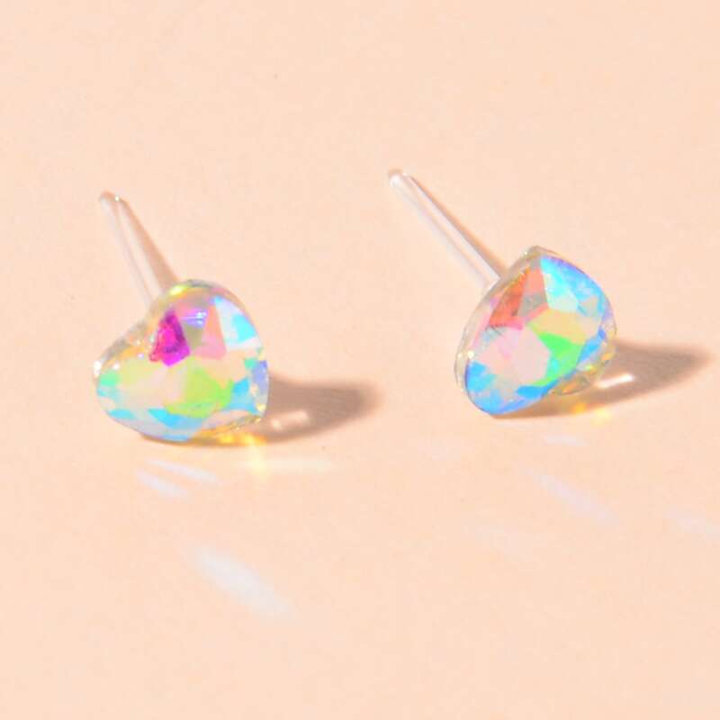 

Rhinestone Stud Earrings, Multicolor