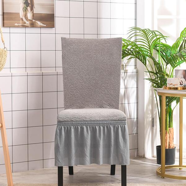 

Jacquard Stretchy Chair Cover, Light grey