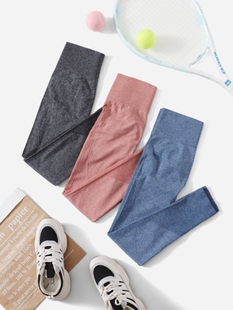 طماق اليوغا صبغ الفضاء سلس فقاعة بعقب رفع طماق رياضية 3 قطع