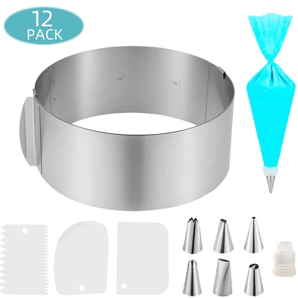 

12pcs Cake Decorating Tool Set, Multicolor