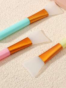 Sheet Brush Makeup Brush Silicone Sheet Brush Mud Film Brush Applicator 3 Packs - Multicolor - View 2