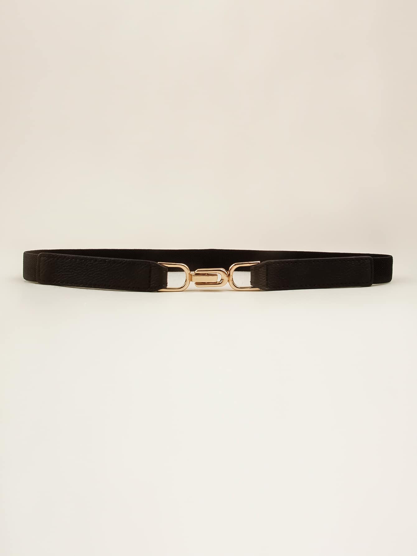 Elastic Corset Belt - Black - View 1