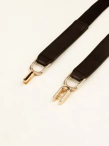 Elastic Corset Belt - Black - View 7