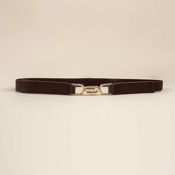 

Elastic Corset Belt, Coffee brown