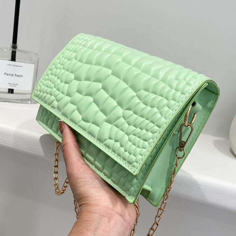 

Chain Crossbody Bag, Green