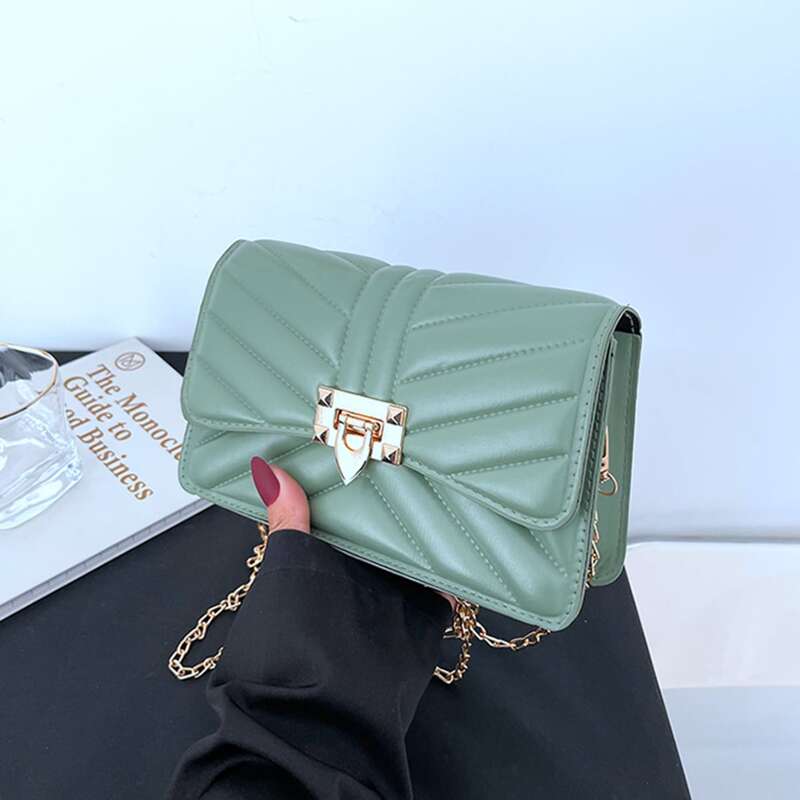 

Chain Crossbody Bag, Green