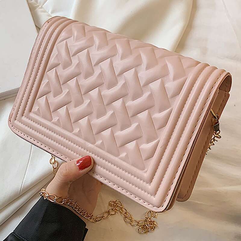 

Chain Crossbody Bag, Pink