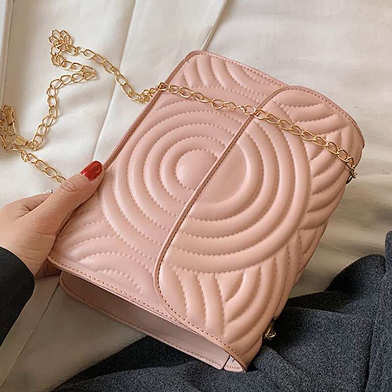 

Chain Crossbody Bag, Pink