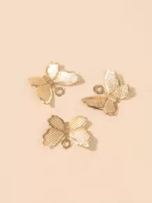 50 piezas accesorio de joya DIY de mariposa - Amarillo Oro - Ver 2