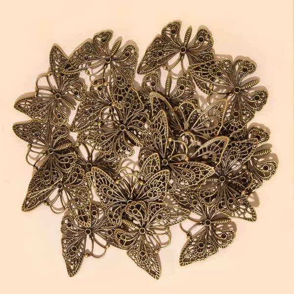 

20pcs Butterfly DIY Jewelry Accessory, Bronze
