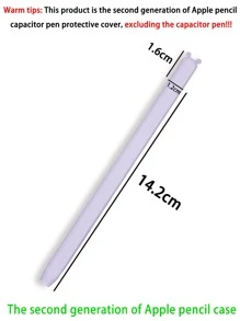 Funda de silicona complatible con Apple Pencil 2nd - Morado - Ver 4