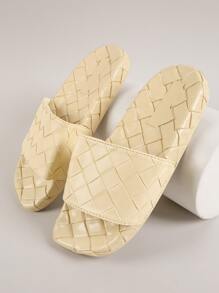 Dép & Dép tông màu trơn Kỳ nghỉ - Màu vàng - Xem 4