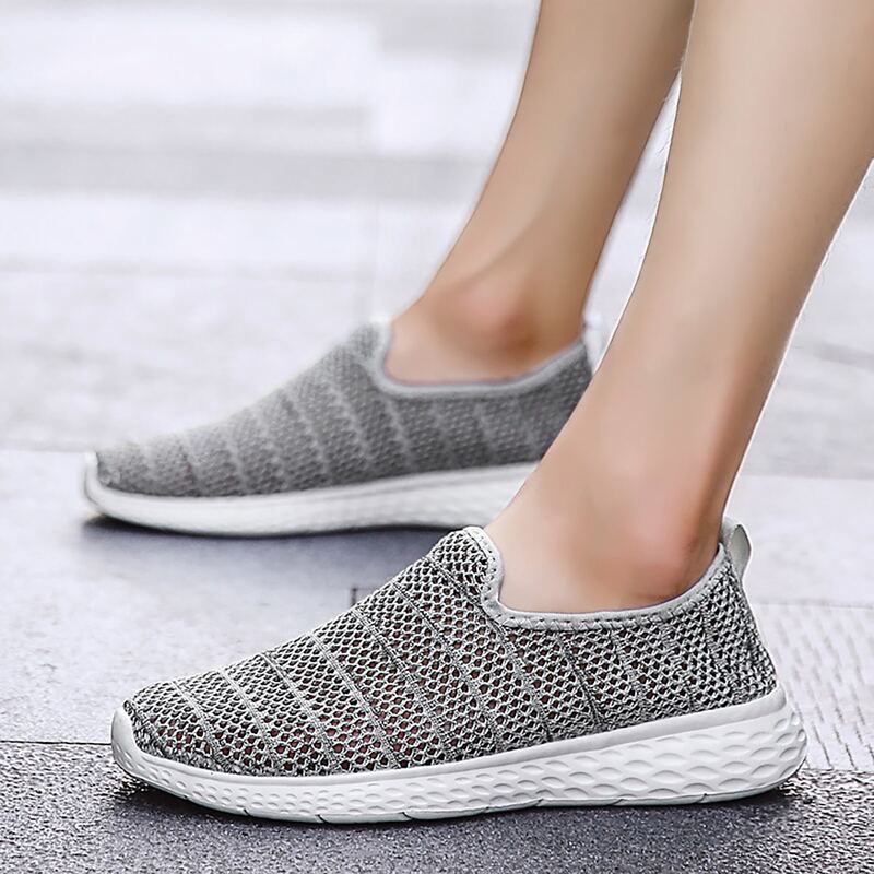 

Breathable Slip-on Sneakers, Light grey