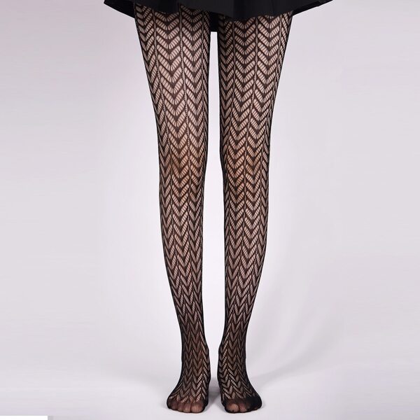 

Hollow Out Fishnet Tights, Black