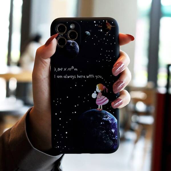 

Cartoon Graphic Phone Case, Multicolor