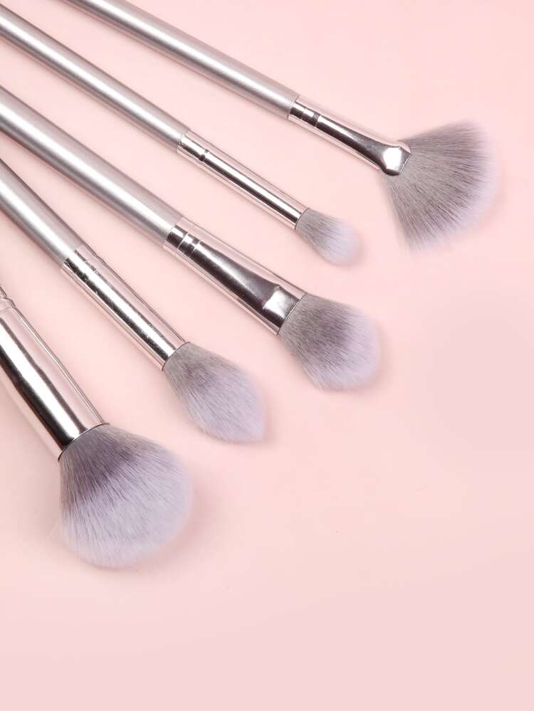 5件套化妆刷套装，化妆刷套装，化妆刷包，化妆刷套装，全套化妆刷，化妆刷套装，全套化妆工具，刷子套装，化妆刷套装，化妆礼品套装，套装，赠品，专业化妆刷，全套化妆工具 - 銀色 - 查看 3