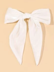 女孩蝴蝶結裝飾髮夾 - 白色 - 查看 1