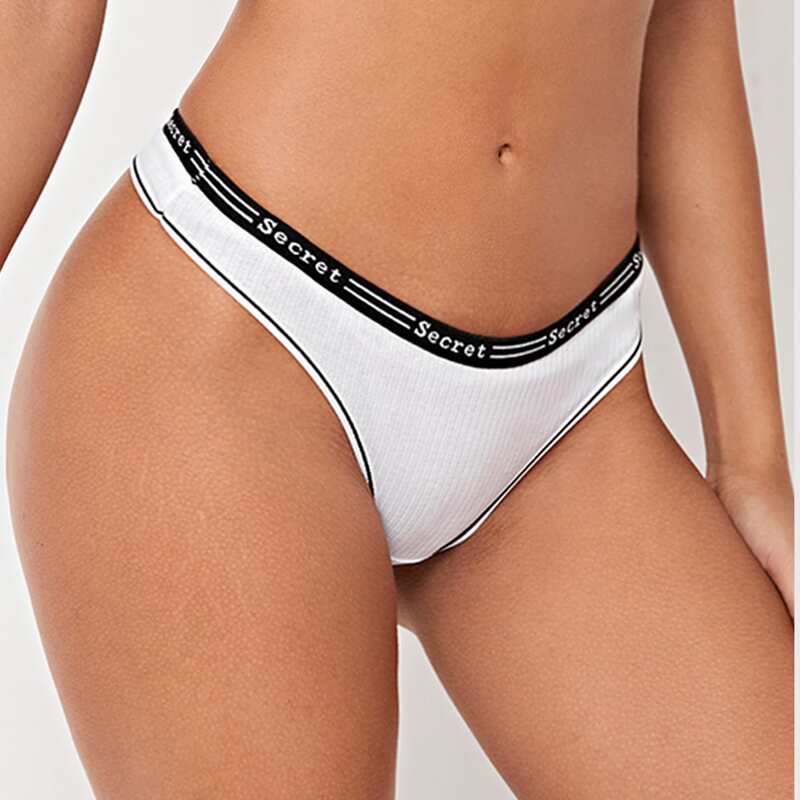 

Letter Graphic Tape Panty, White