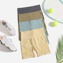 4 Pack Marled Sports Shorts