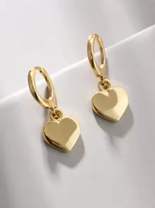 Hoa tai hình trái tim Valentine, Mẹ, Mẹ, Ngày của Mẹ, Quà tặng - Vàng - Xem 1