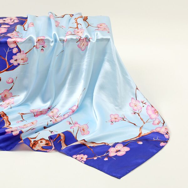 

Floral Print Bandana, Baby blue