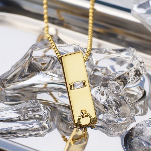 

Geo Charm Necklace, Gold