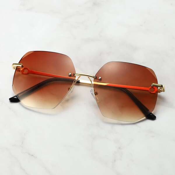 

Tinted Lens Rimless Sunglasses