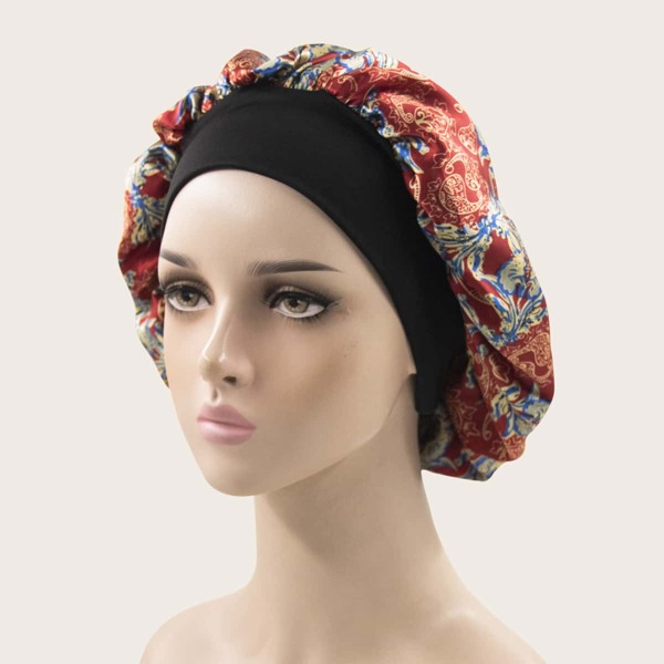 

Paisley Print Hair Bonnet, Multicolor