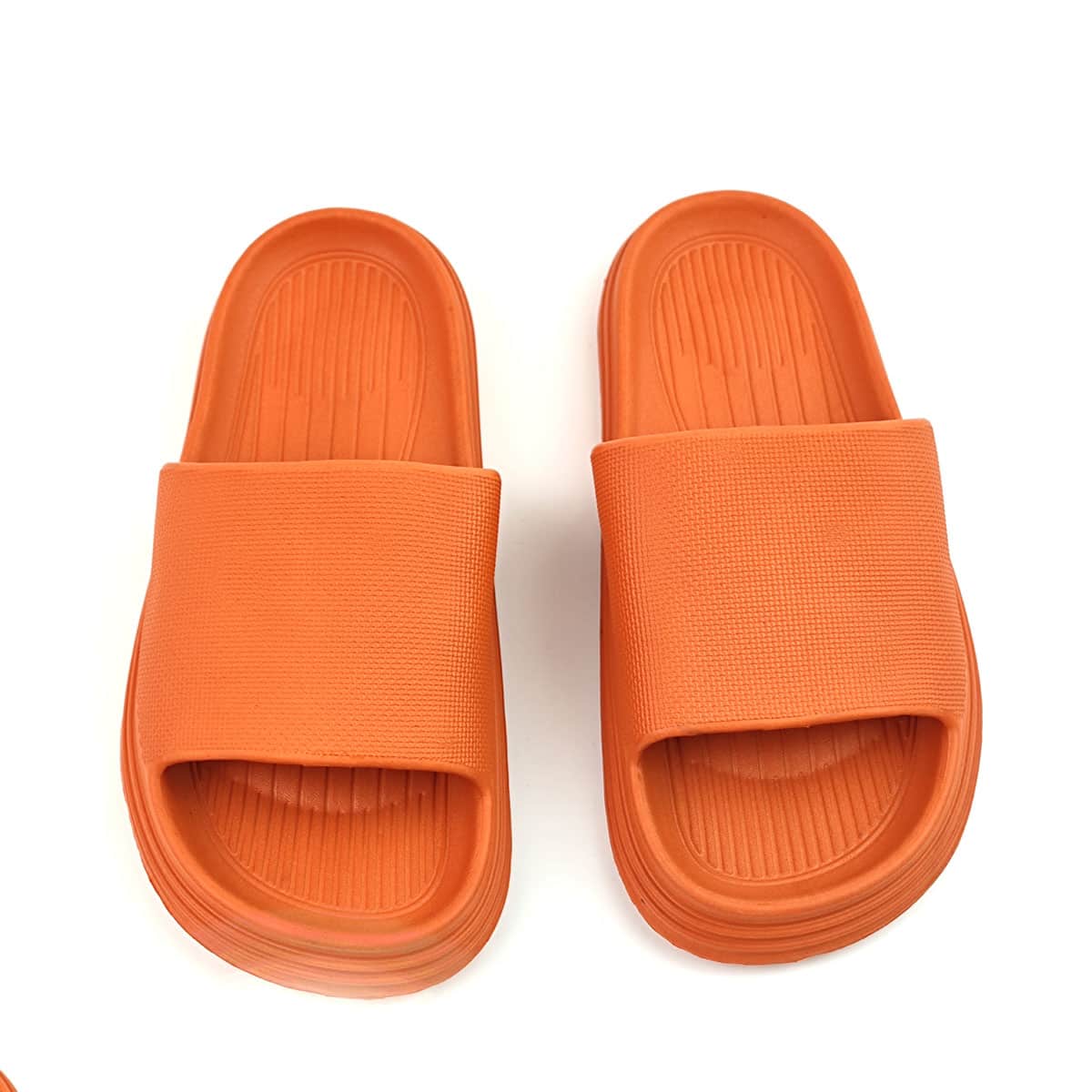 

Minimalist Open Toe Slides, Orange