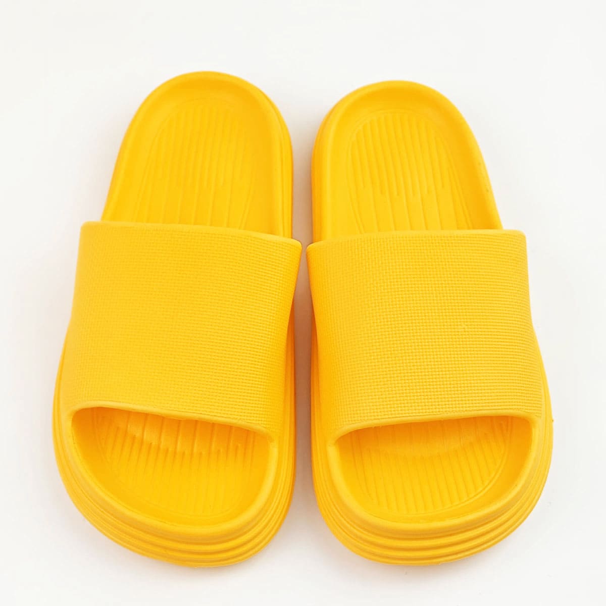 

Minimalist Open Toe Slides, Yellow