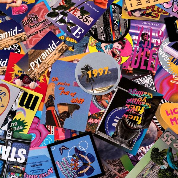 

1 упаковка Случайная наклейка с мультипликационным узором, Многоцветный