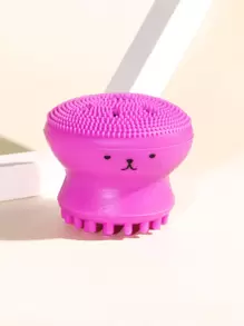 洁面刷，1 件硅胶手持式面部刷按摩器，可爱小章鱼形面部磨砂膏，用于深层去角质按摩清洁软刷、护肤、房间装饰、家居装饰、卧室装饰、浴室、圣诞礼物、浴室装饰、旅行、旅行用品、婚礼、圣诞派对、妈妈礼物、家居、房间、家居装饰、圣诞礼物、送给妈妈的礼物、生日、粉色房间装饰、客厅装饰、卧室、男士礼物、爸爸礼物、蘑菇、新年、妈妈、配饰、送给爸爸的礼物、朋友、有趣的礼物 - 玫紅色 - 查看 5