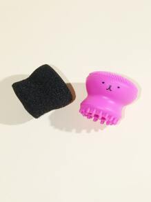 洁面刷，1 件硅胶手持式面部刷按摩器，可爱小章鱼形面部磨砂膏，用于深层去角质按摩清洁软刷、护肤、房间装饰、家居装饰、卧室装饰、浴室、圣诞礼物、浴室装饰、旅行、旅行用品、婚礼、圣诞派对、妈妈礼物、家居、房间、家居装饰、圣诞礼物、送给妈妈的礼物、生日、粉色房间装饰、客厅装饰、卧室、男士礼物、爸爸礼物、蘑菇、新年、妈妈、配饰、送给爸爸的礼物、朋友、有趣的礼物 - 玫紅色 - 查看 2