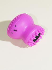 洁面刷，1 件硅胶手持式面部刷按摩器，可爱小章鱼形面部磨砂膏，用于深层去角质按摩清洁软刷、护肤、房间装饰、家居装饰、卧室装饰、浴室、圣诞礼物、浴室装饰、旅行、旅行用品、婚礼、圣诞派对、妈妈礼物、家居、房间、家居装饰、圣诞礼物、送给妈妈的礼物、生日、粉色房间装饰、客厅装饰、卧室、男士礼物、爸爸礼物、蘑菇、新年、妈妈、配饰、送给爸爸的礼物、朋友、有趣的礼物 - 玫紅色 - 查看 4