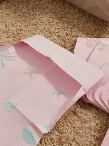 Bebé 10 piezas Babero con estampado de dibujos animados desechable - Multicolor - Ver 3