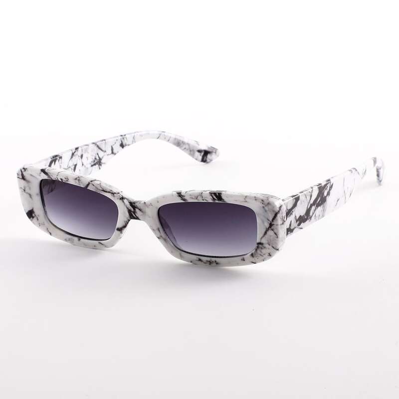 

Marble Pattern Frame Tinted Lens Sunglasses