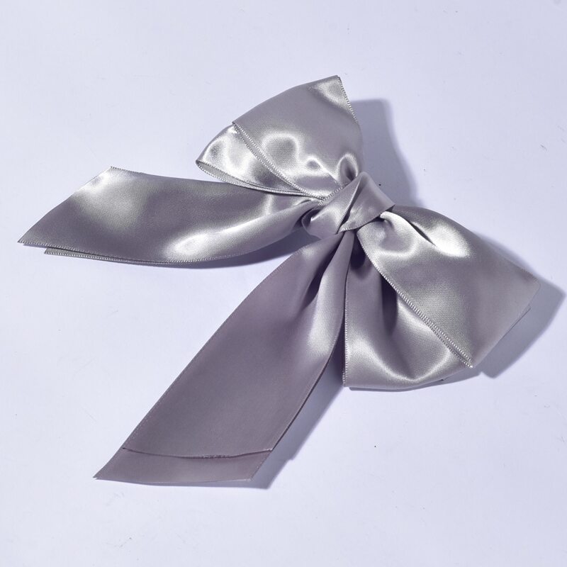 

1pc Bow Hair Clip, Grey