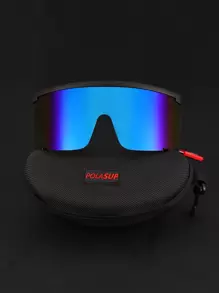 1 chiếc kính thời trang nam màu bạc phong cách retro tương lai, phù hợp cho cả nam và nữ, kiểu dáng Steampunk, dễ mang theo. Thời trang và cổ điển. Gọng kính lớn, sang trọng, hình vuông nửa gọng nhiều màu sắc. Gọng kính hình oval bằng kim loại, thích hợp cho du lịch. Kính thời trang thích hợp cho lái xe, câu cá, cắm trại, đạp xe, leo núi, chạy bộ, kính trang trí, phụ kiện kính râm cho kỳ nghỉ hè ở bãi biển, hoạt động ngoài trời, du lịch. - Màu xanh lam - Xem 1