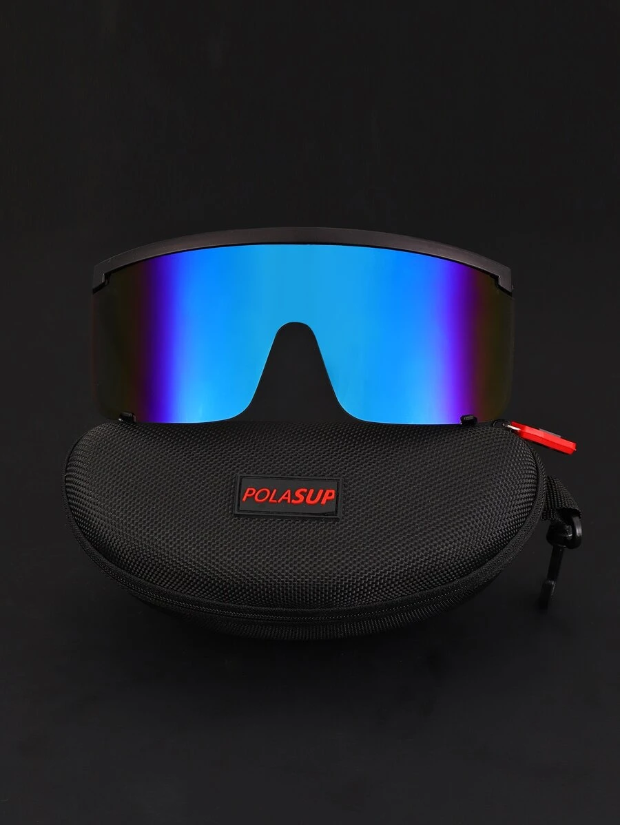 1 chiếc kính thời trang nam màu bạc phong cách retro tương lai, phù hợp cho cả nam và nữ, kiểu dáng Steampunk, dễ mang theo. Thời trang và cổ điển. Gọng kính lớn, sang trọng, hình vuông nửa gọng nhiều màu sắc. Gọng kính hình oval bằng kim loại, thích hợp cho du lịch. Kính thời trang thích hợp cho lái xe, câu cá, cắm trại, đạp xe, leo núi, chạy bộ, kính trang trí, phụ kiện kính râm cho kỳ nghỉ hè ở bãi biển, hoạt động ngoài trời, du lịch. - Màu xanh lam - Xem 1