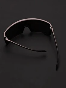 1 chiếc kính thời trang nam màu bạc phong cách retro tương lai, phù hợp cho cả nam và nữ, kiểu dáng Steampunk, dễ mang theo. Thời trang và cổ điển. Gọng kính lớn, sang trọng, hình vuông nửa gọng nhiều màu sắc. Gọng kính hình oval bằng kim loại, thích hợp cho du lịch. Kính thời trang thích hợp cho lái xe, câu cá, cắm trại, đạp xe, leo núi, chạy bộ, kính trang trí, phụ kiện kính râm cho kỳ nghỉ hè ở bãi biển, hoạt động ngoài trời, du lịch. - Màu xanh lam - Xem 3