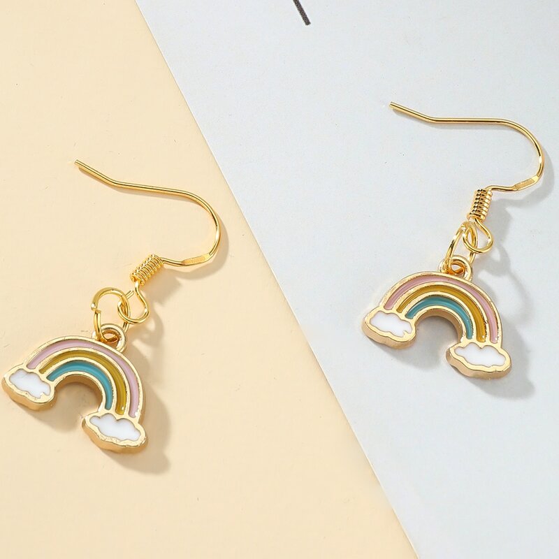 

Rainbow Drop Earrings, Multicolor