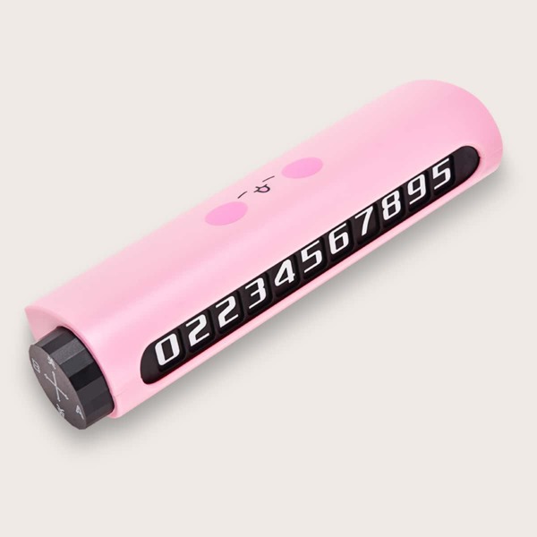 

Car Parking Phone Number Card, Pink