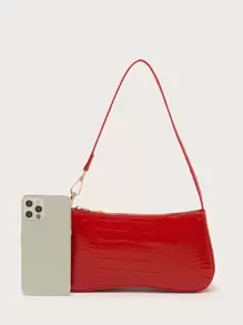 Túi xách da cá sấu phù hợp, Túi xách, Quà tặng, Trang phục, Hoàn hảo cho váy, Váy cưới, Váy trang trọng cho phụ nữ, Váy dạ hội, Váy, Váy sinh nhật, Valentine - Đỏ - Xem 4