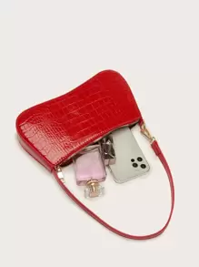 Túi xách da cá sấu phù hợp, Túi xách, Quà tặng, Trang phục, Hoàn hảo cho váy, Váy cưới, Váy trang trọng cho phụ nữ, Váy dạ hội, Váy, Váy sinh nhật, Valentine - Đỏ - Xem 6